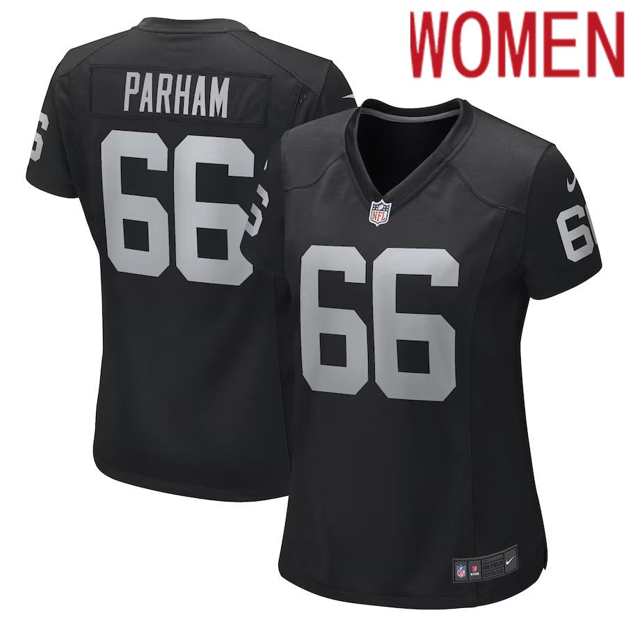 Women Las Vegas Raiders #66 Dylan Parham Nike Black Game Player NFL Jersey->oakland raiders->NFL Jersey